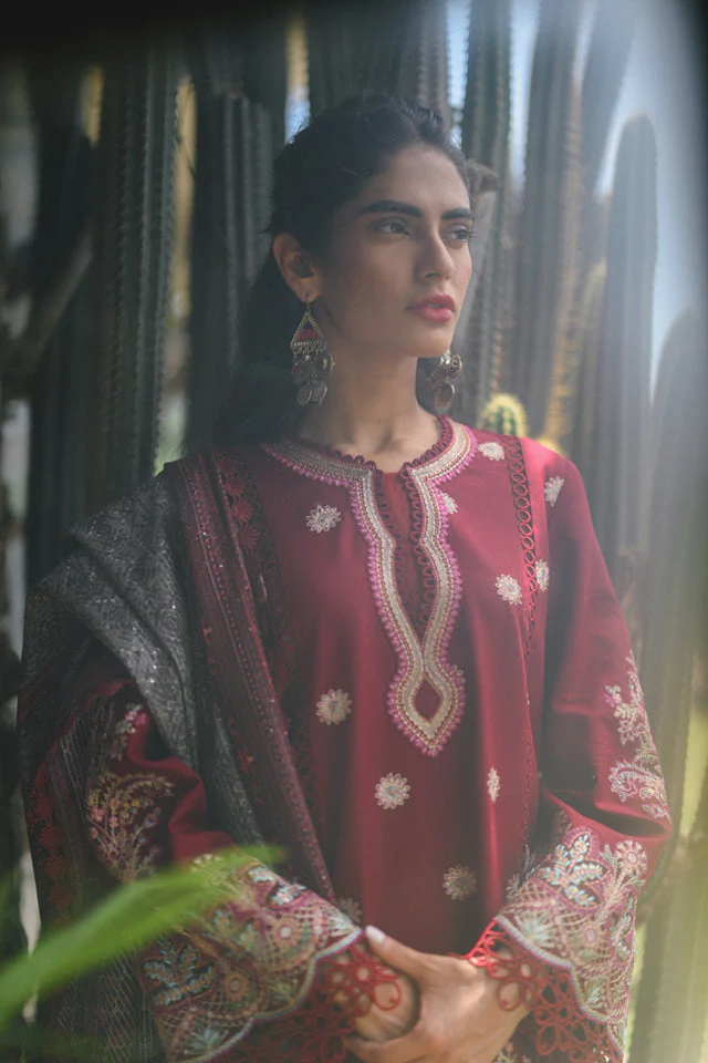 Qalamkar Qline Linen Collection – VL-08 SAMAR - Image 4