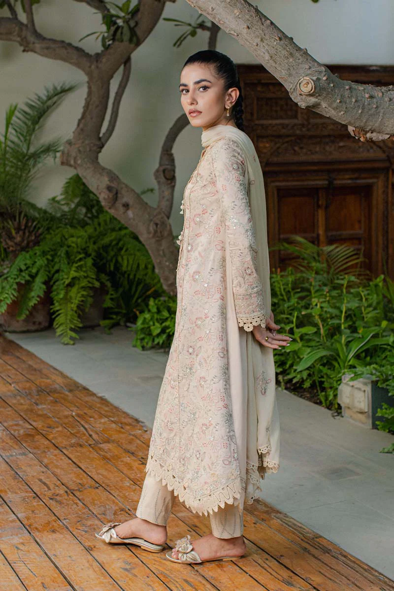 Qalamkar Qline Linen Collection 2023 – WL-04 CELESTE - Image 4