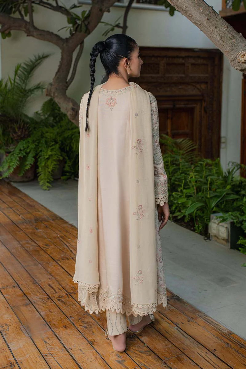 Qalamkar Qline Linen Collection 2023 – WL-04 CELESTE - Image 5