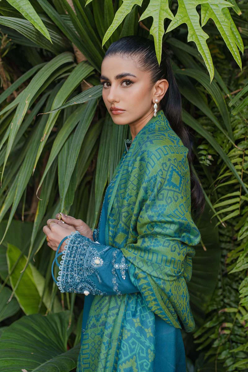 Qalamkar Qline Linen Collection 2023 – WL-08 SOLENE - Image 4