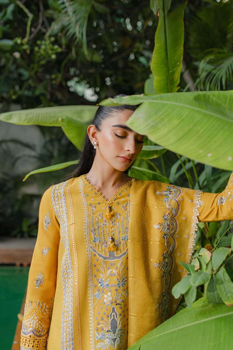 Qalamkar Qline Linen Collection 2023 – WL-09 VALERIA - Image 2