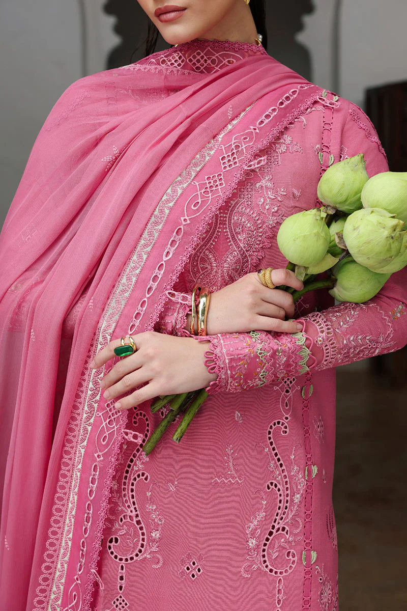 Qalamkar Qline Linen Fall – KL-04 BLOOM - Image 2