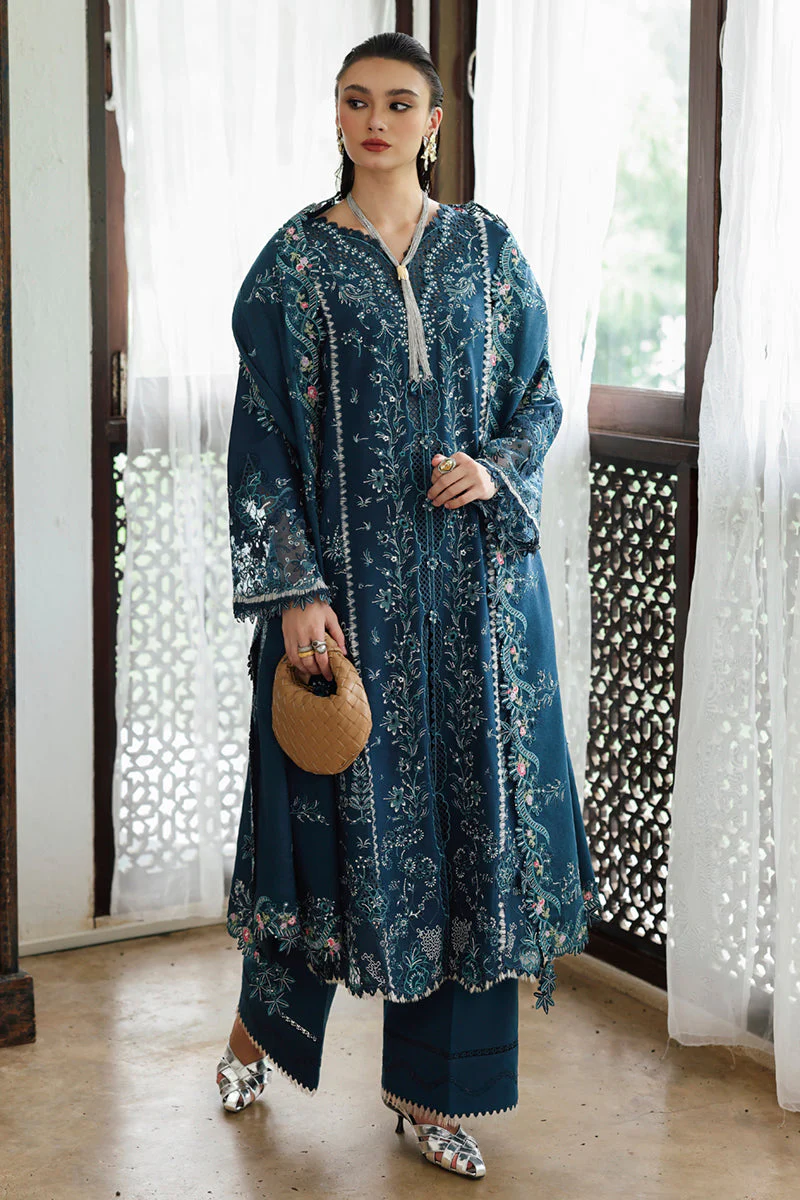 Qalamkar Qline Linen Fall – KL-05 LUSH - Image 4