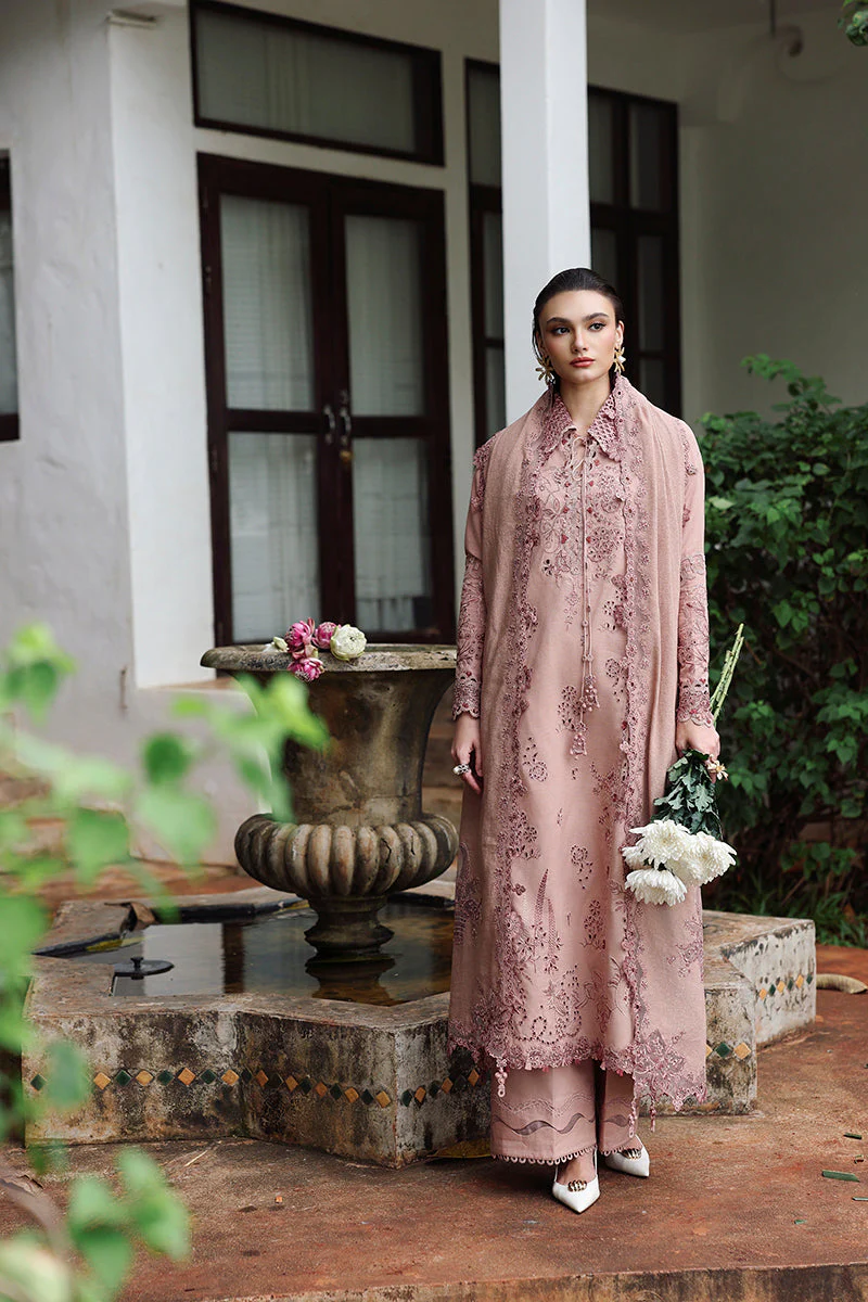 Qalamkar Qline Linen Fall – KL-08 VEIL - Image 5