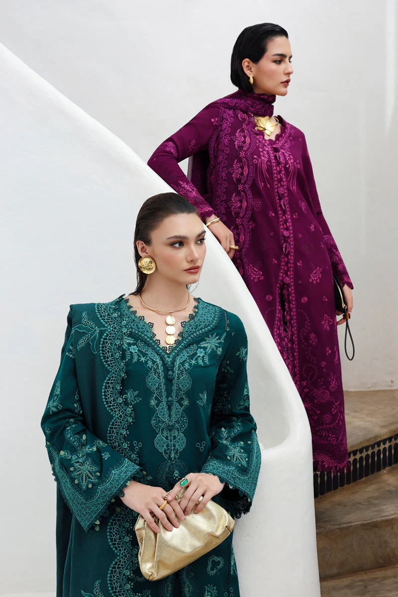 Qalamkar Qline Linen Fall – KL-11 MEADOW - Image 11