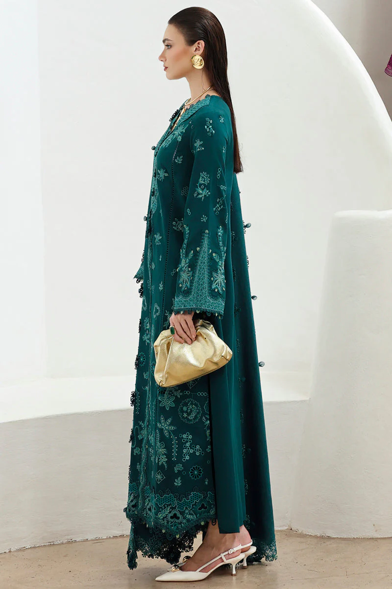 Qalamkar Qline Linen Fall – KL-11 MEADOW - Image 12