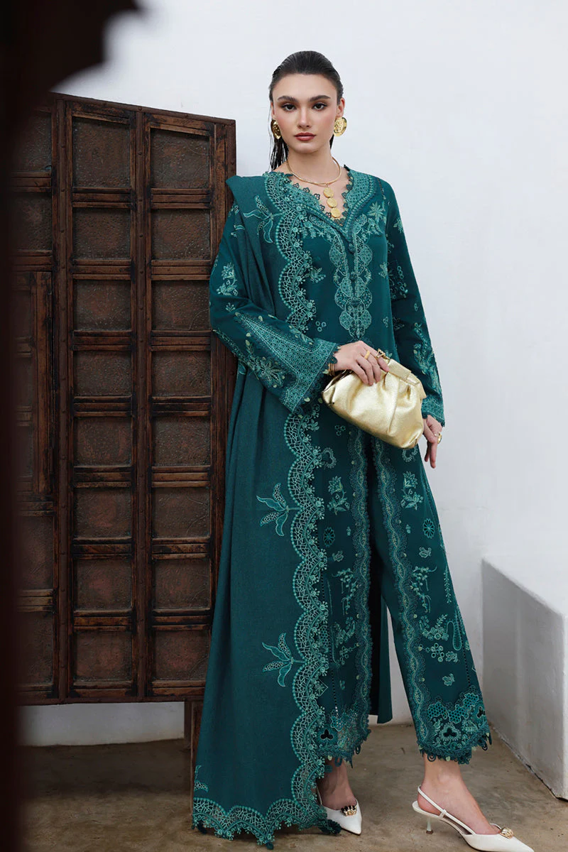 Qalamkar Qline Linen Fall – KL-11 MEADOW - Image 4