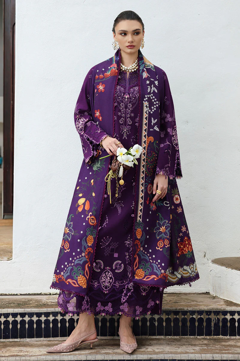 Qalamkar Qline Linen Fall – KL-15 IRIS - Image 4