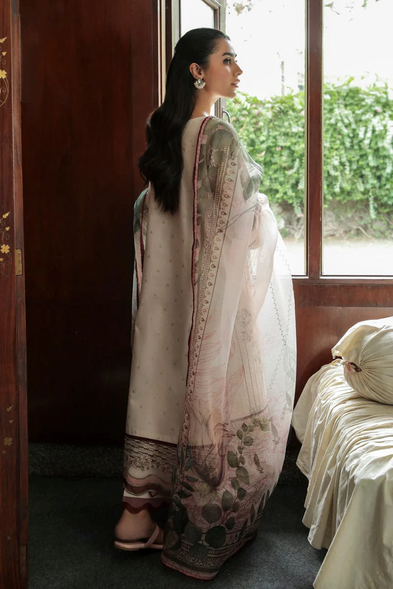 Qalamkar Qline Summer Lawn Collection 2022 – AQ-03 SAFFA - Image 8