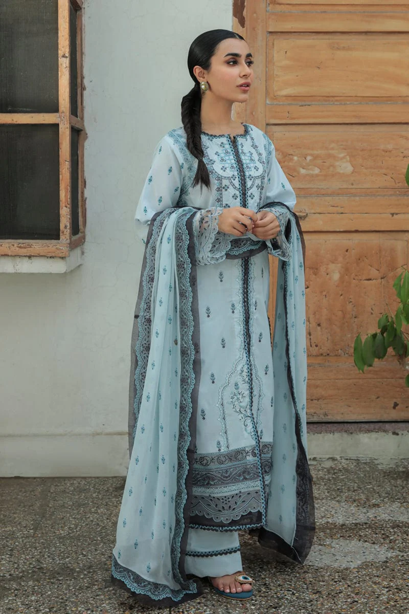 Qalamkar Qline Summer Lawn Collection 2022 – AQ-05 FEROZA - Image 3