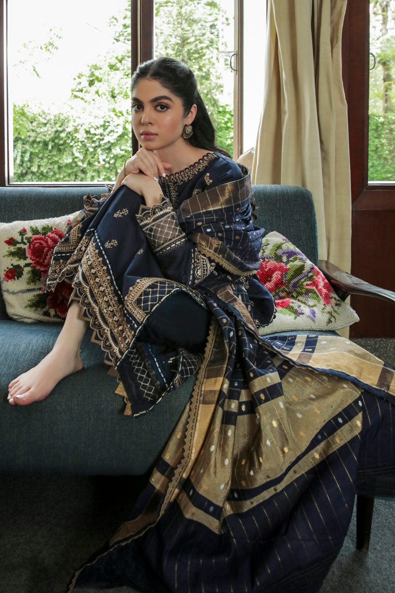 Qalamkar Qline Summer Lawn Collection 2022  – AQ-10  ESHAAL - Image 8