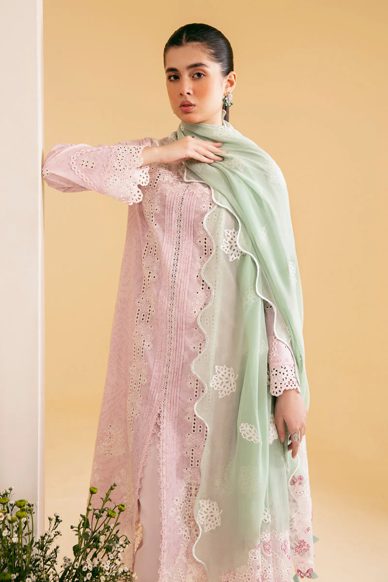 Qalamkar Qlinekari Chikankari Lawn – SQ-02 ASEMA - Image 3