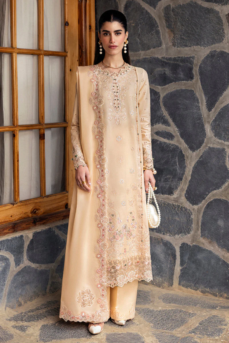 Qalamkar Qlinekari Lawn – DC-12 Disa - Image 2