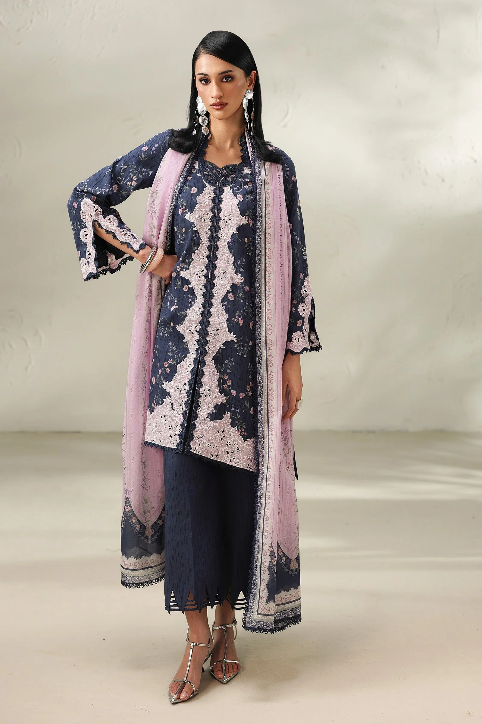 Qalamkar QPrints Lawn Drop II – QQP-03 (A) ZEENA - Image 3