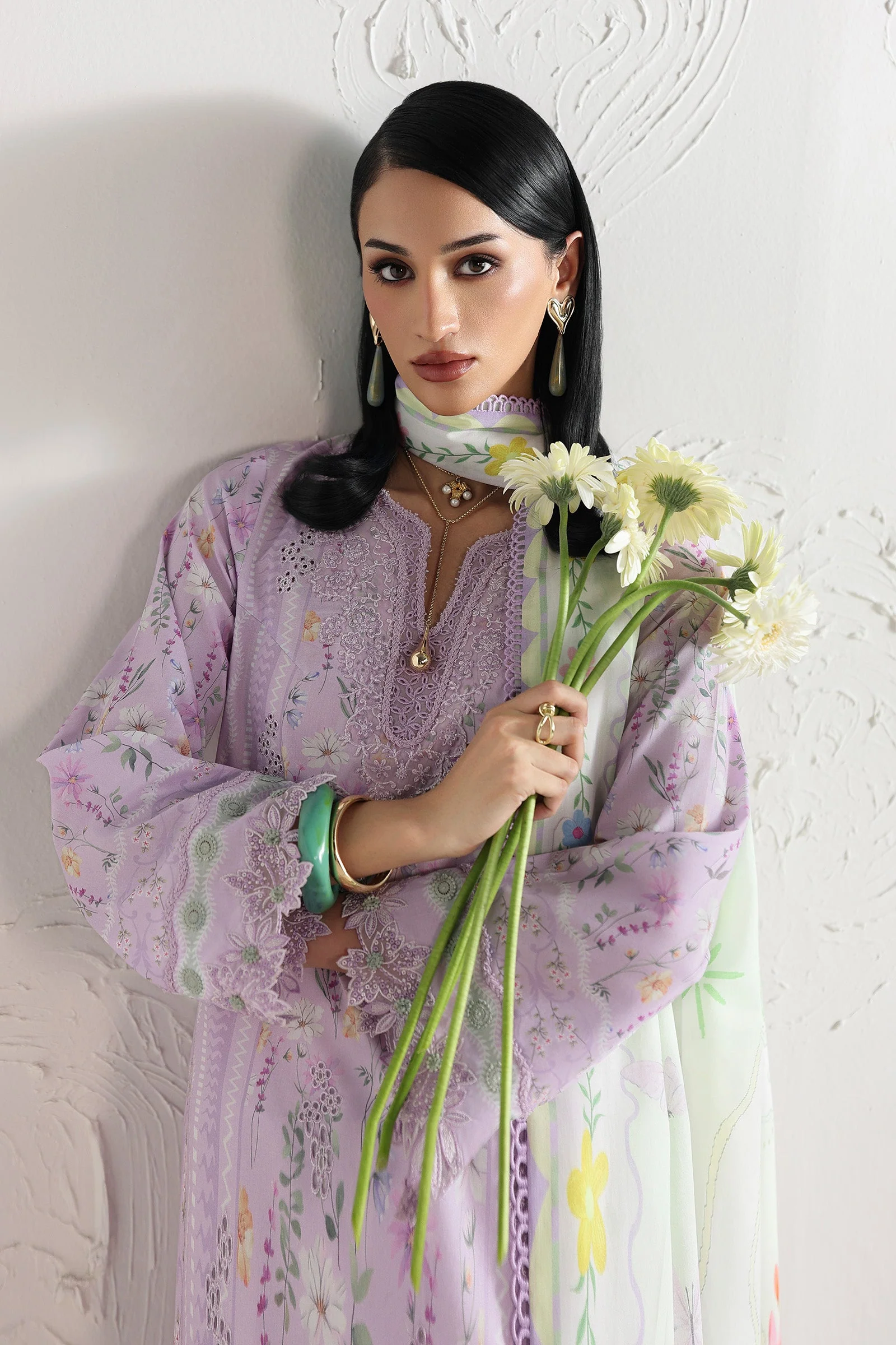 Qalamkar QPrints Lawn Drop II – QQP-08 (B) ELSIE