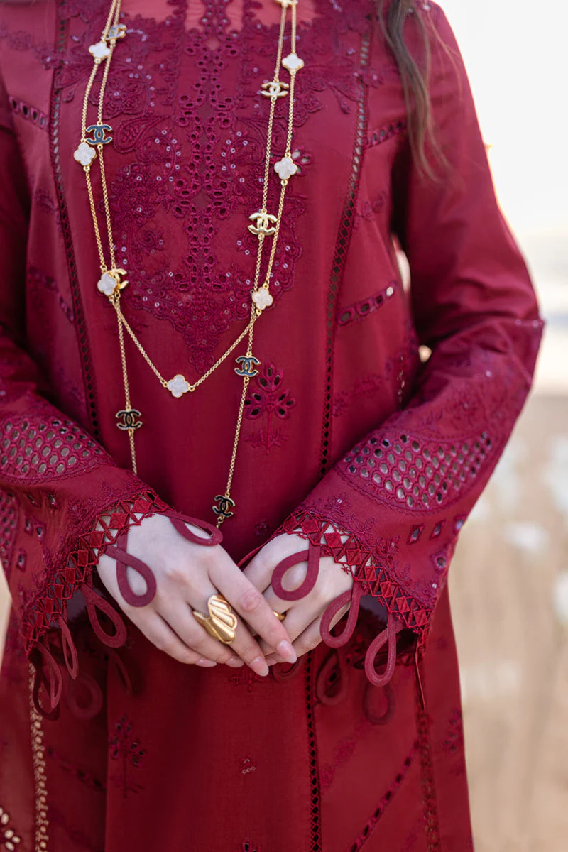 Qalamkar Sahil Kinare Luxury Lawn Collection 2024 – FP-07 AISHA - Image 4