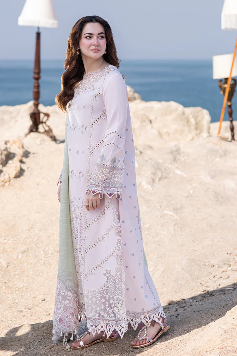 Qalamkar Sahil Kinare Luxury Lawn Collection 2024 – FP-08 NIA - Image 3