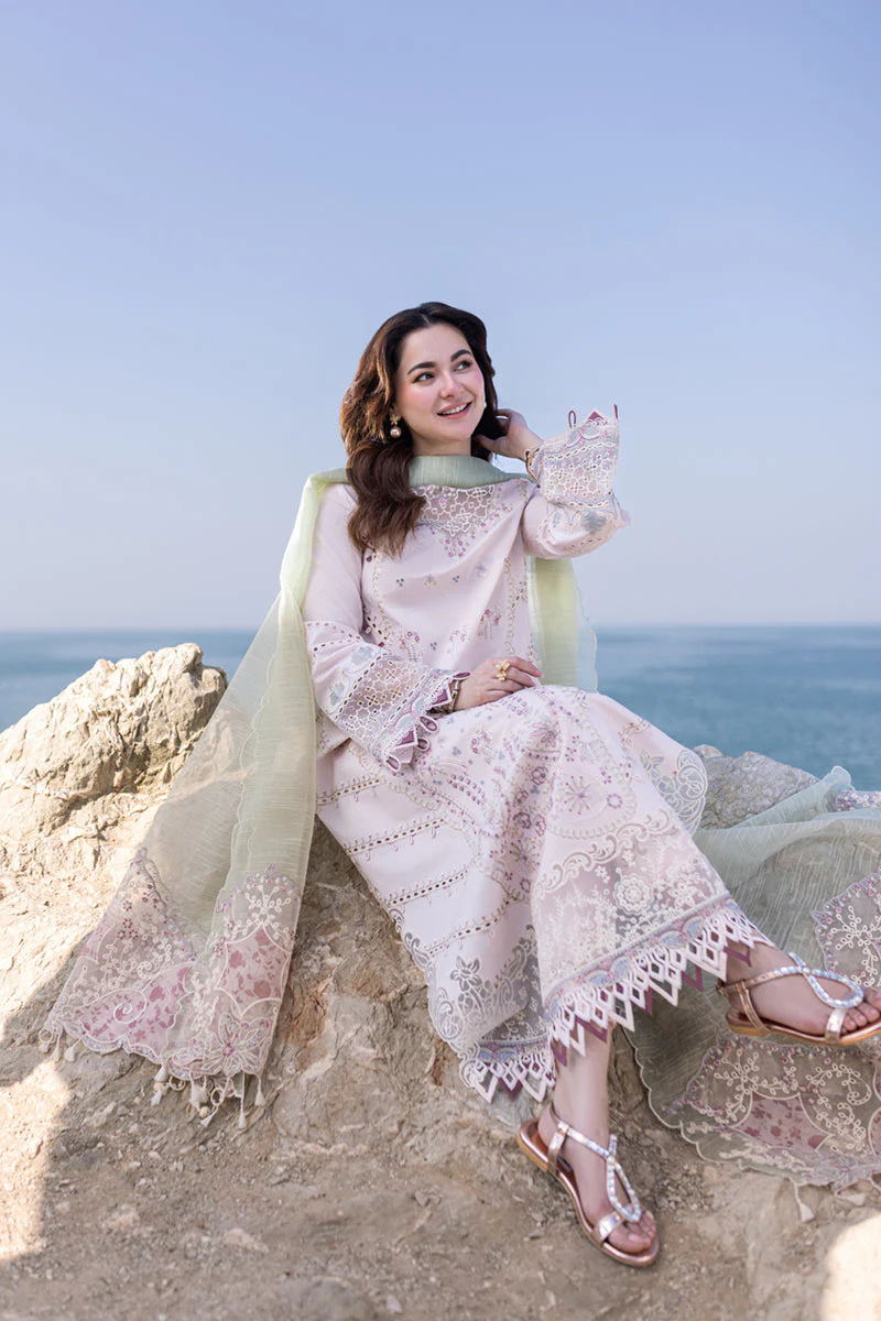 Qalamkar Sahil Kinare Luxury Lawn Collection 2024 – FP-08 NIA - Image 5
