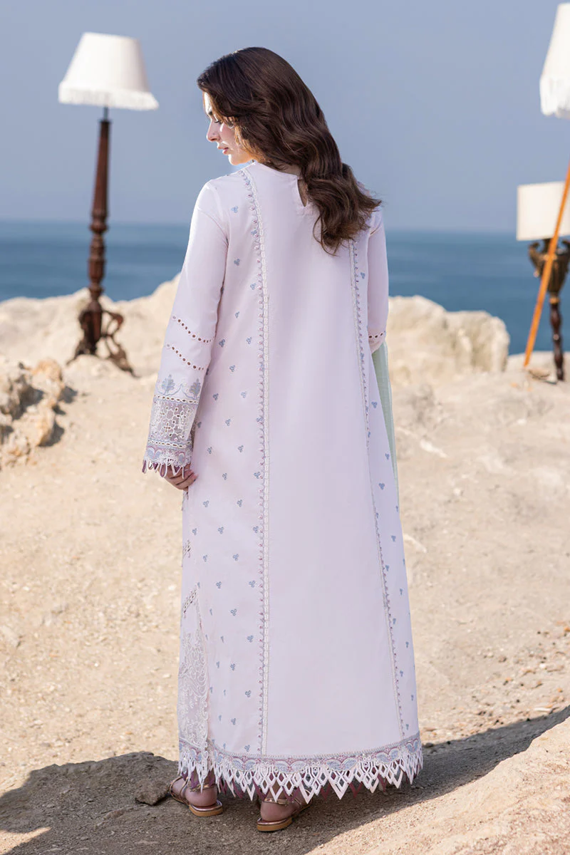 Qalamkar Sahil Kinare Luxury Lawn Collection 2024 – FP-08 NIA - Image 6
