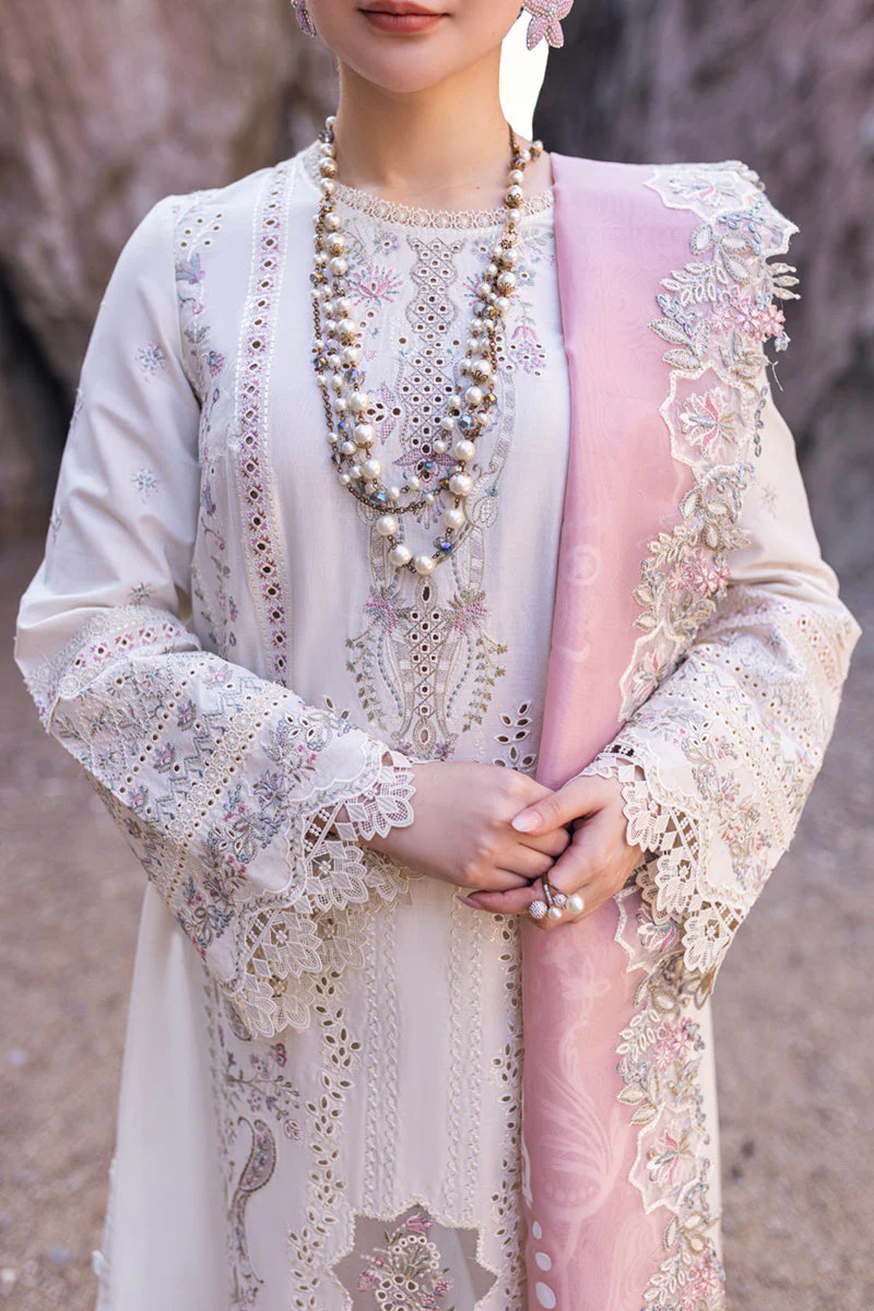 Qalamkar Sahil Kinare Luxury Lawn Collection 2024 – FP-13 MELEK - Image 4