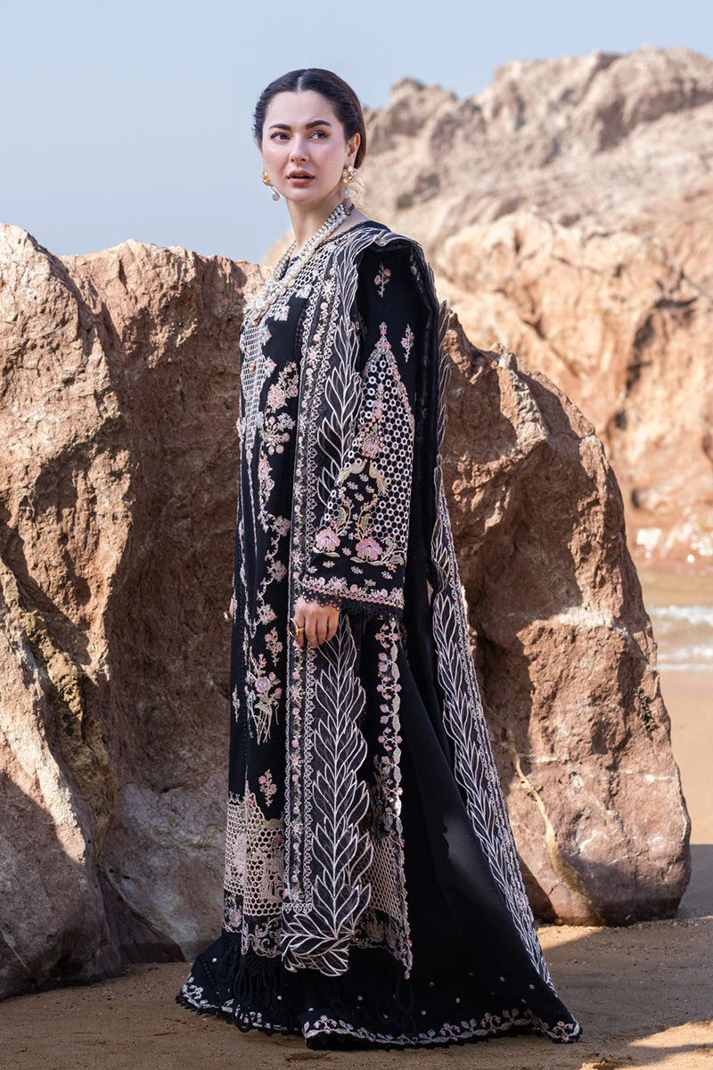 Qalamkar Sahil Kinare Luxury Lawn Collection 2024 – FP-14 RIMA - Image 3
