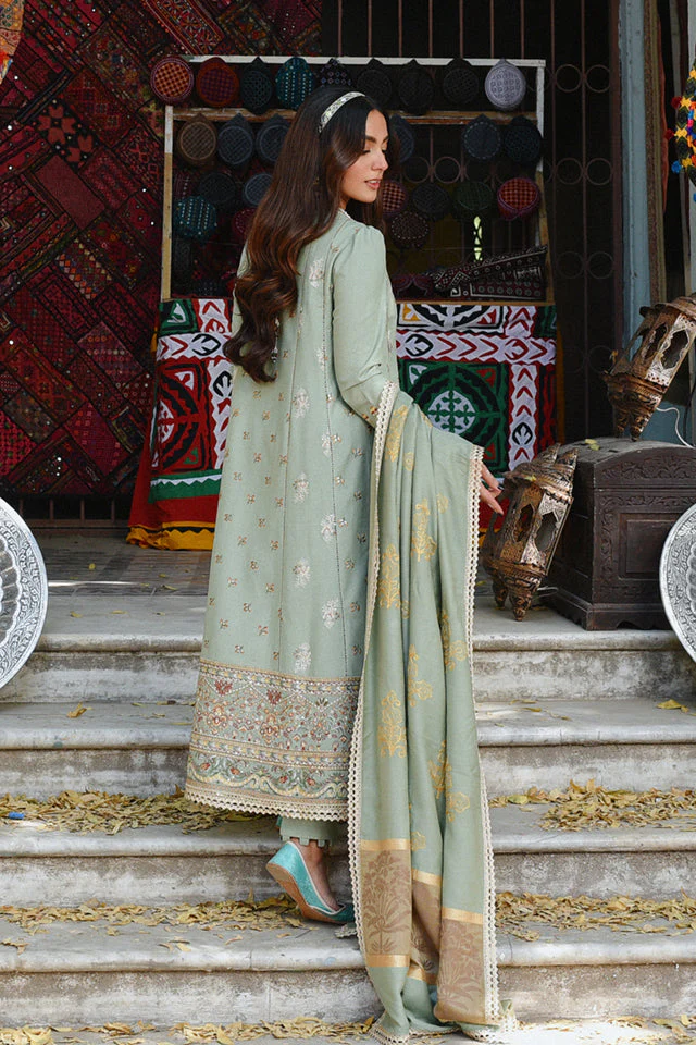 Qalamkar Sayonee Luxury Winter Collection (with Shawl) – K-06 FARIHA - Image 6