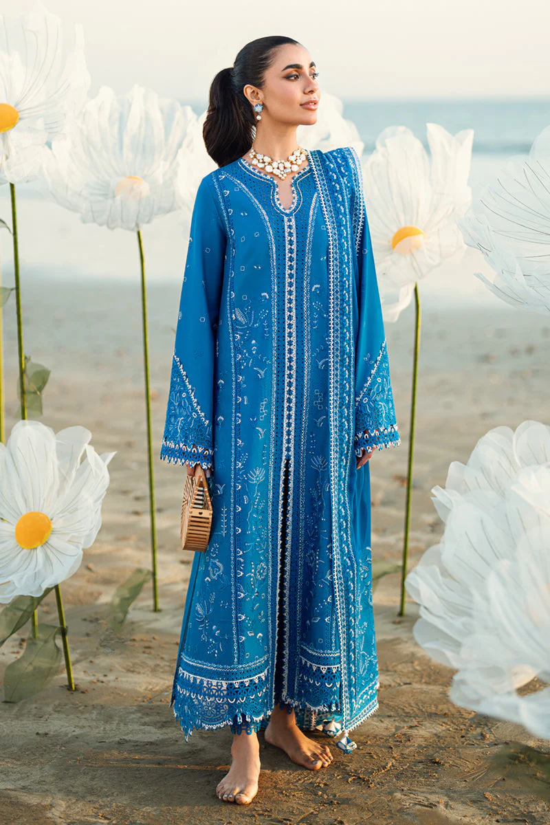 Qalamkar X Hania Aamir · Spring/Summer Luxury Lawn – FK-03 VICTORIA - Image 2