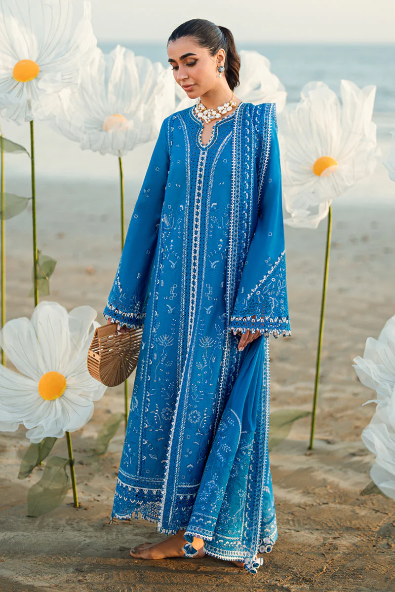 Qalamkar X Hania Aamir · Spring/Summer Luxury Lawn – FK-03 VICTORIA - Image 6