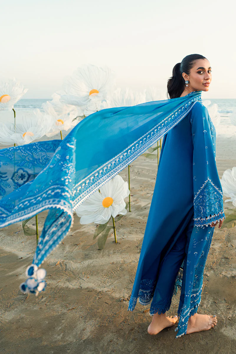 Qalamkar X Hania Aamir · Spring/Summer Luxury Lawn – FK-03 VICTORIA - Image 9