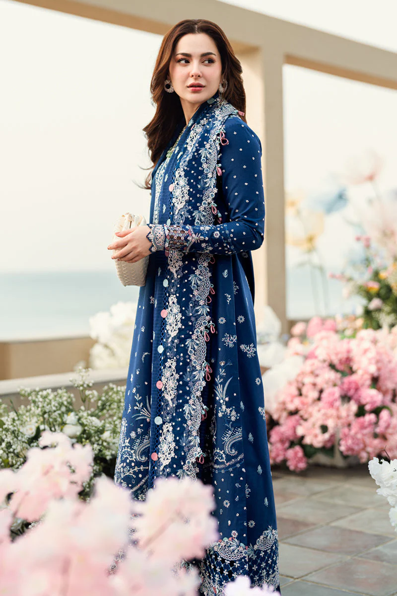 Qalamkar X Hania Aamir · Spring/Summer Luxury Lawn – FK-05 AURORA - Image 5