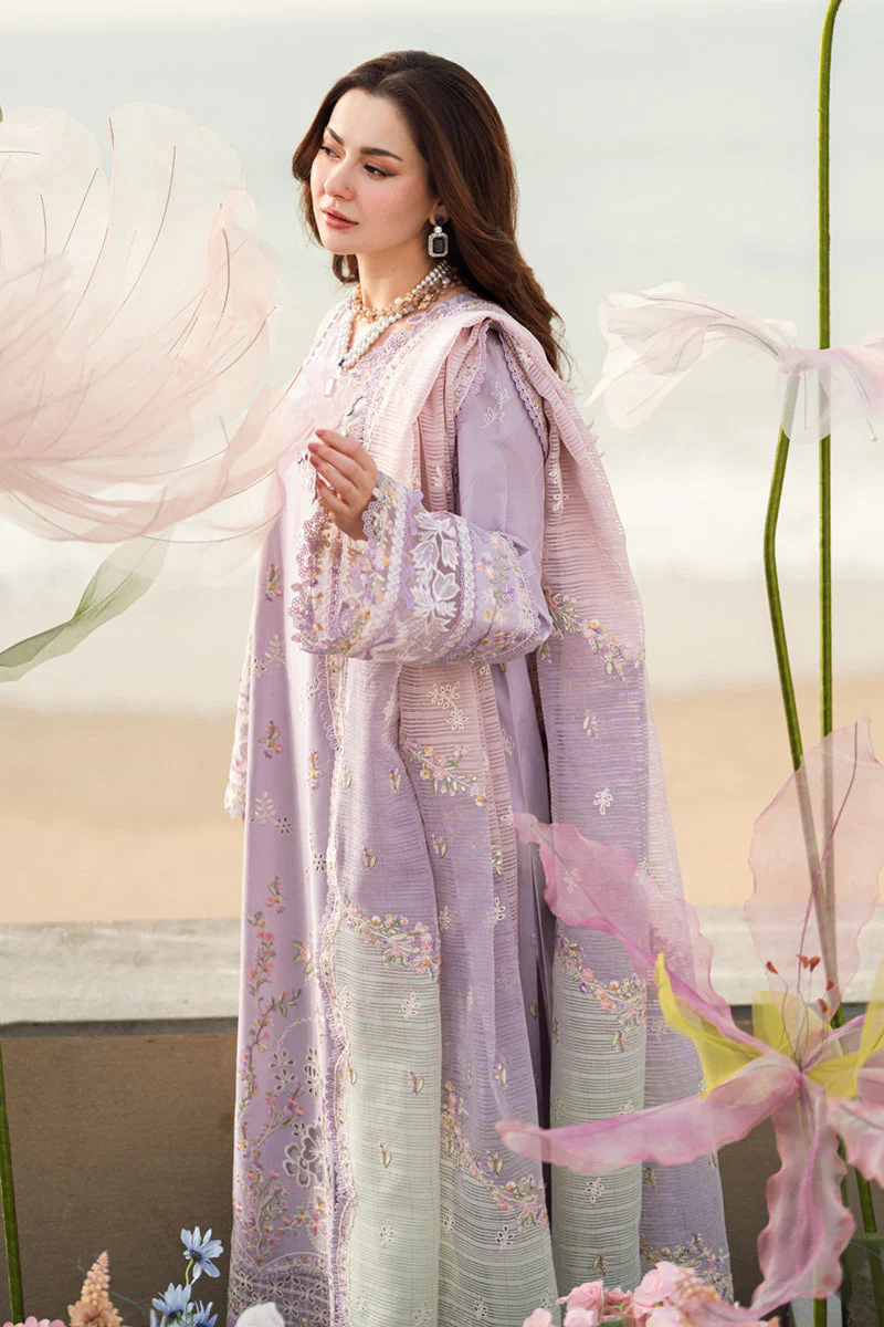 Qalamkar X Hania Aamir · Spring/Summer Luxury Lawn – FK-09 EVELYN - Image 3