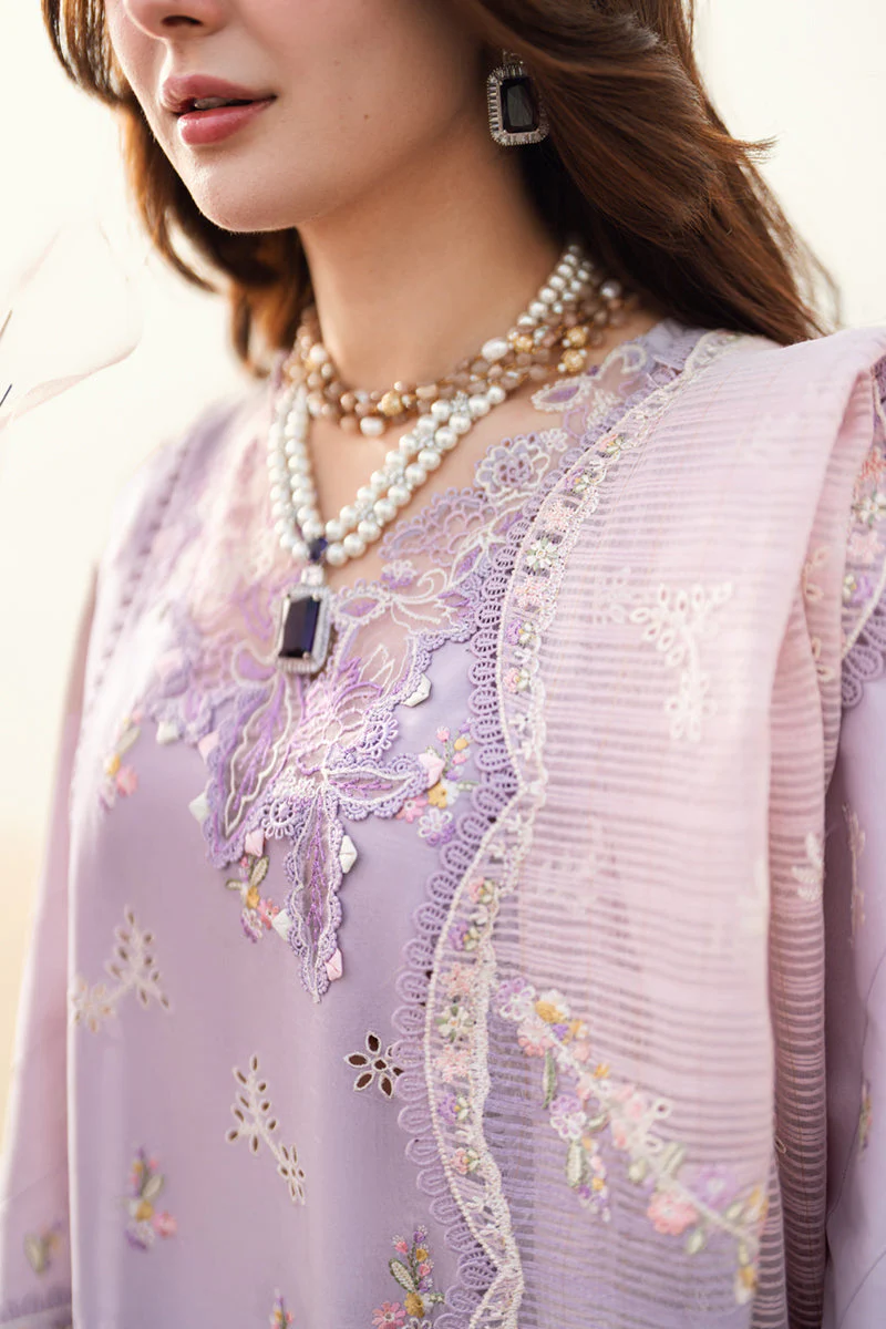 Qalamkar X Hania Aamir · Spring/Summer Luxury Lawn – FK-09 EVELYN - Image 7