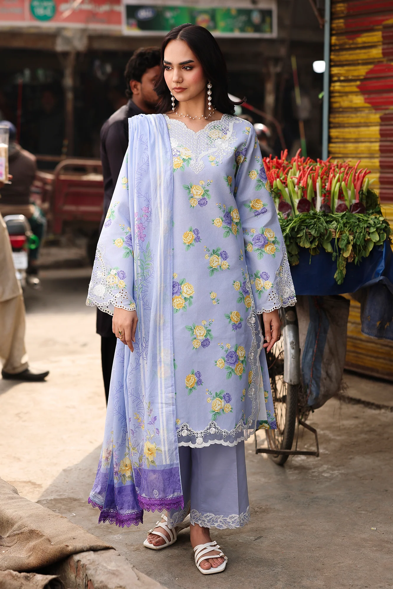 RajBari Floral Symphony Lawn – V2-09