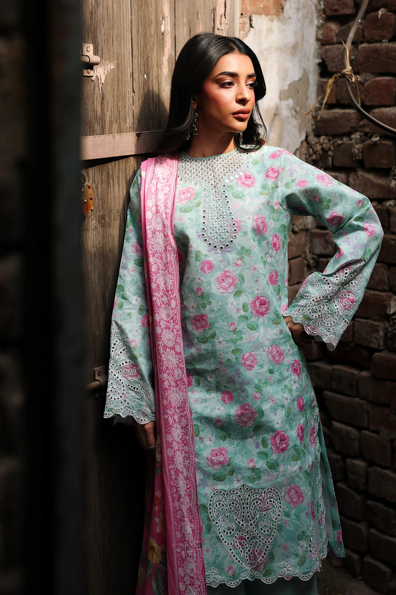 RajBari Floral Symphony Lawn – V2-10 - Image 9