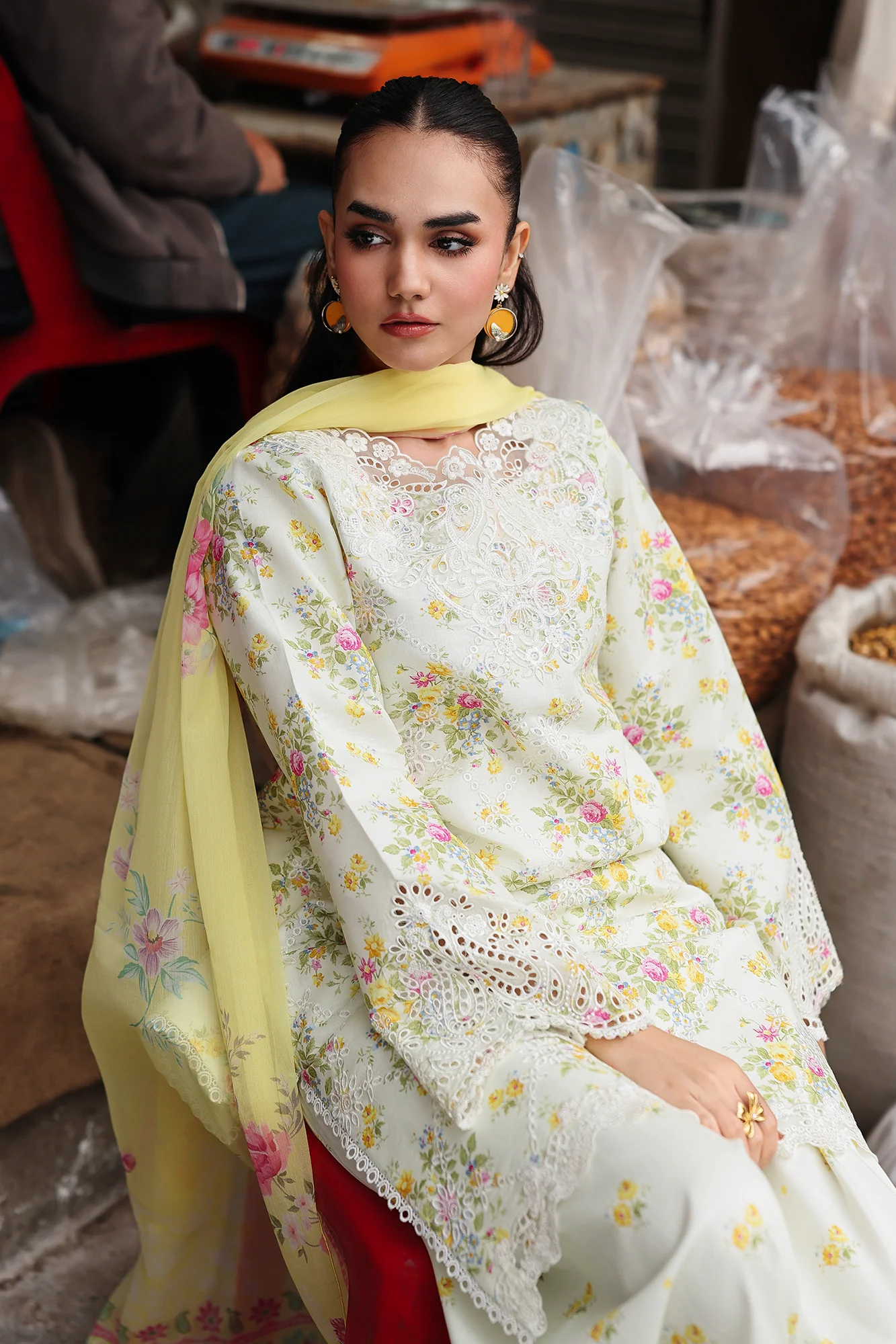 RajBari Floral Symphony Lawn – V2-11 - Image 6