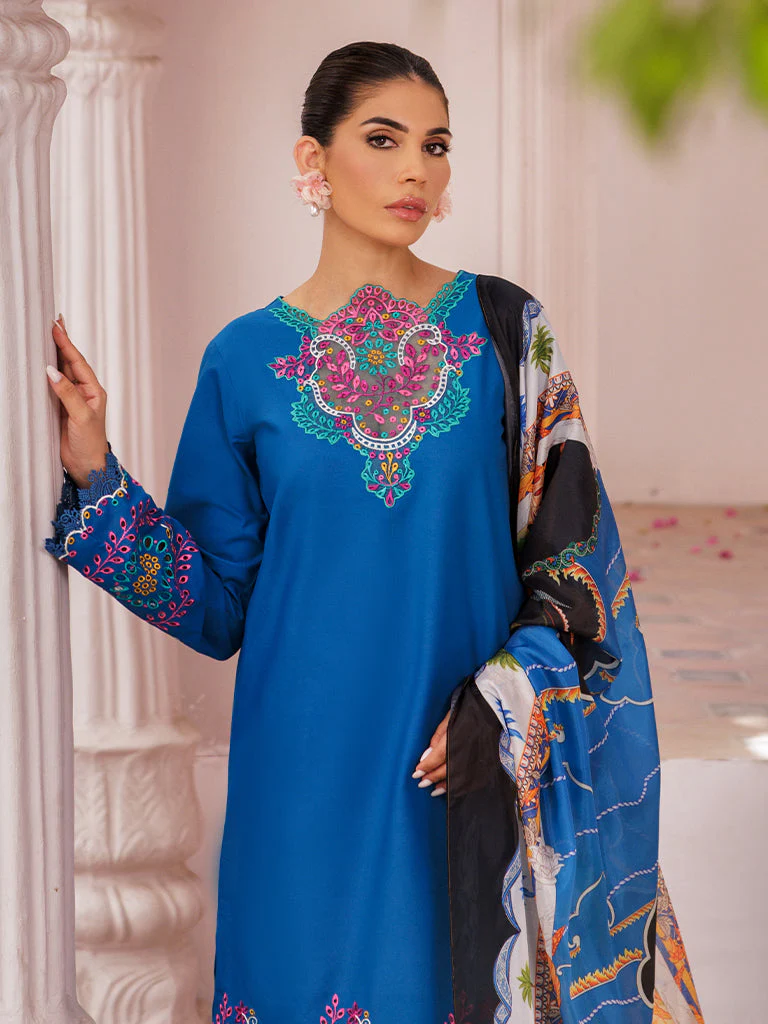 RajBari Nissa Chikankari Lawn – D-04 - Image 4