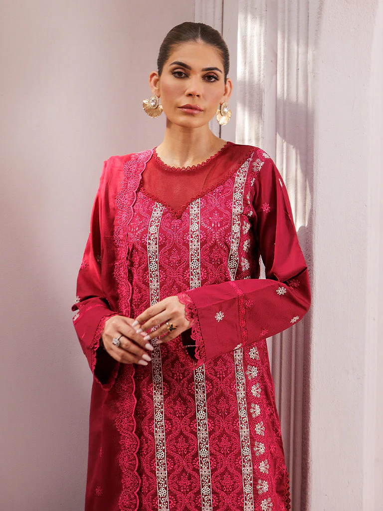 RajBari Nissa Chikankari Lawn – D-07 - Image 2