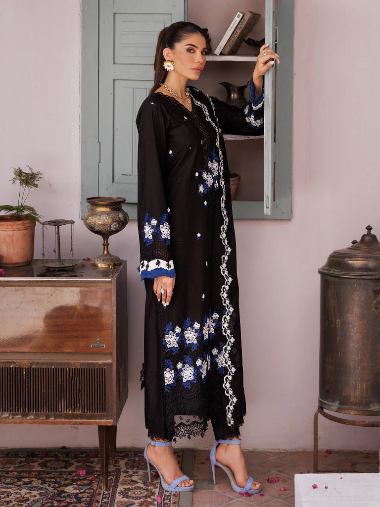 RajBari Nissa Chikankari Lawn – D-08 - Image 4