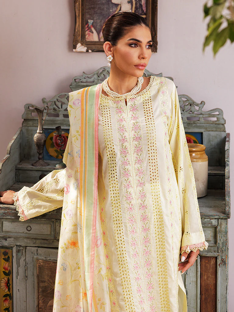RajBari Nissa Chikankari Lawn – D-09 - Image 7
