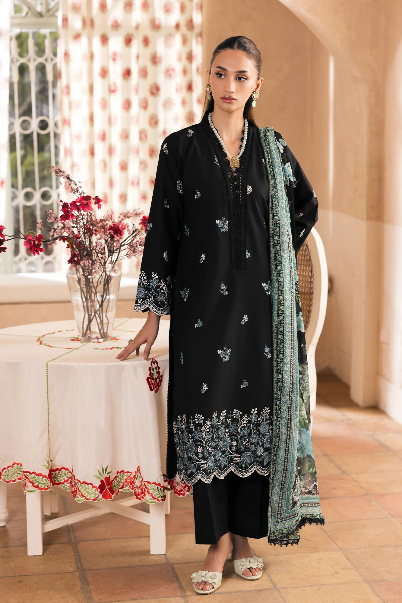 RajBari Nissa Chikankari Lawn – N-05 - Image 3