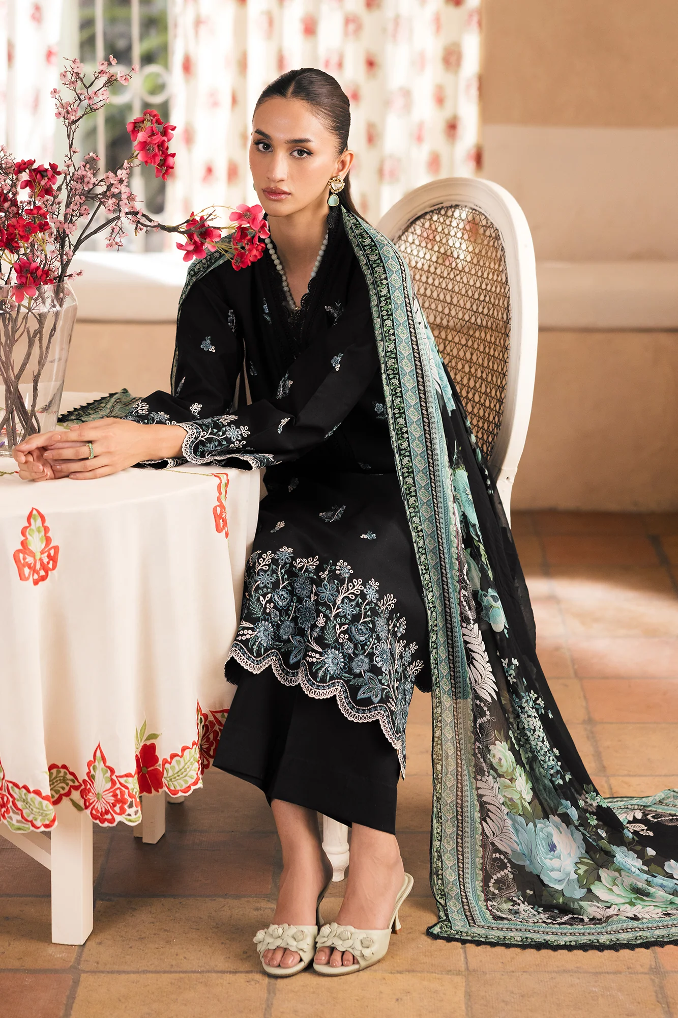 RajBari Nissa Chikankari Lawn – N-05 - Image 7