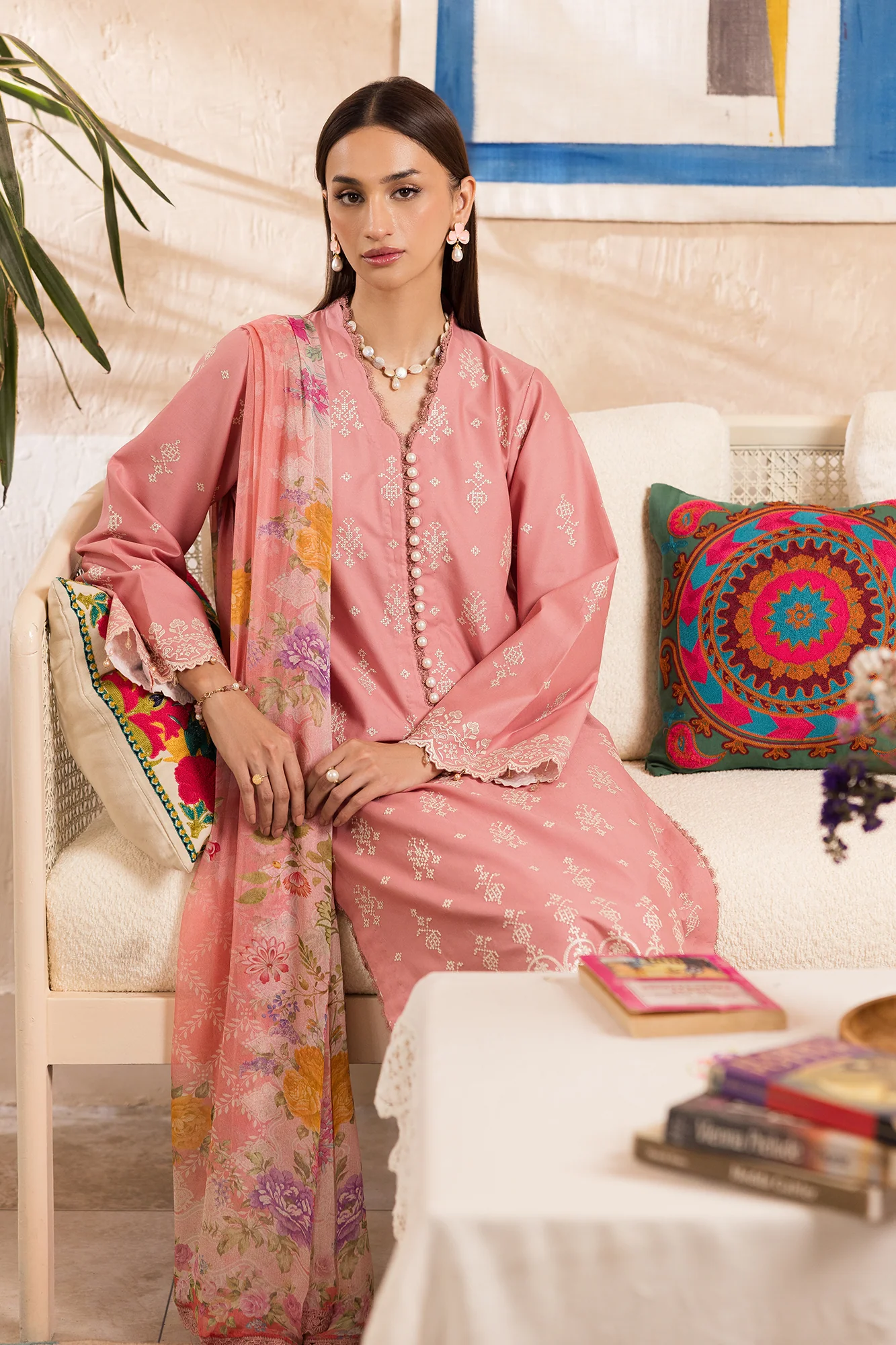 RajBari Nissa Chikankari Lawn – N-06 - Image 7