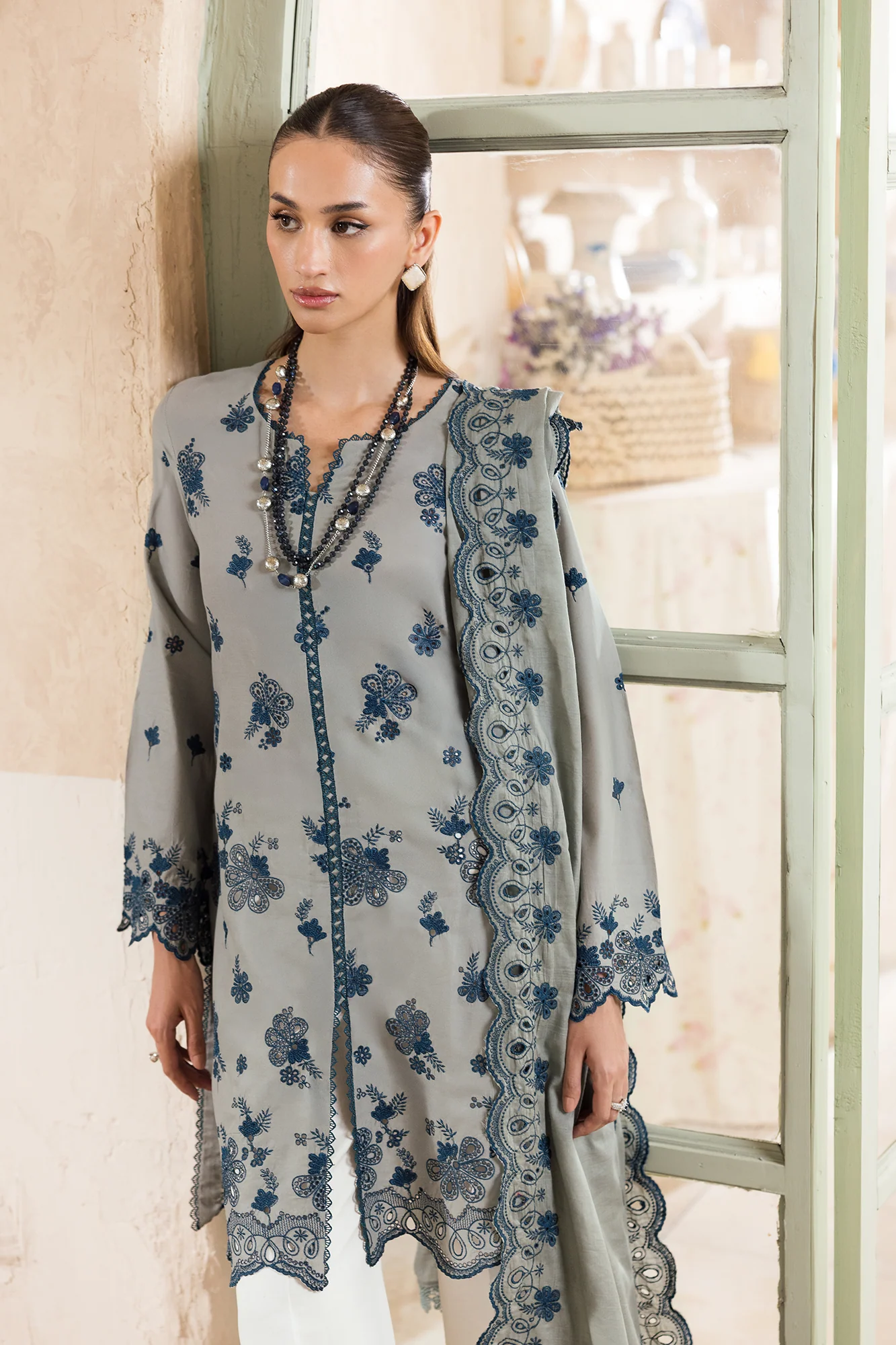 RajBari Nissa Chikankari Lawn – N-10 - Image 3