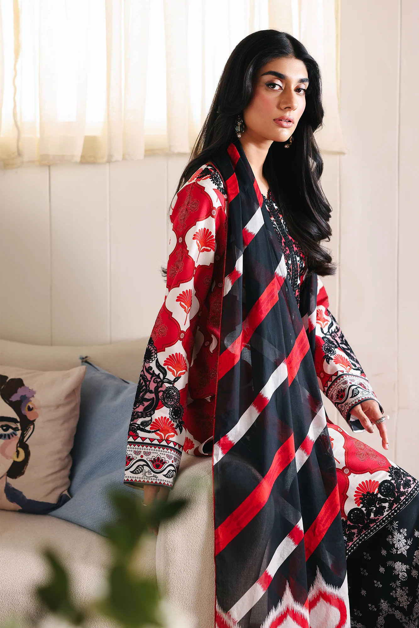 RajBari Nissa Floral Symphony Lawn – N-04 - Image 7
