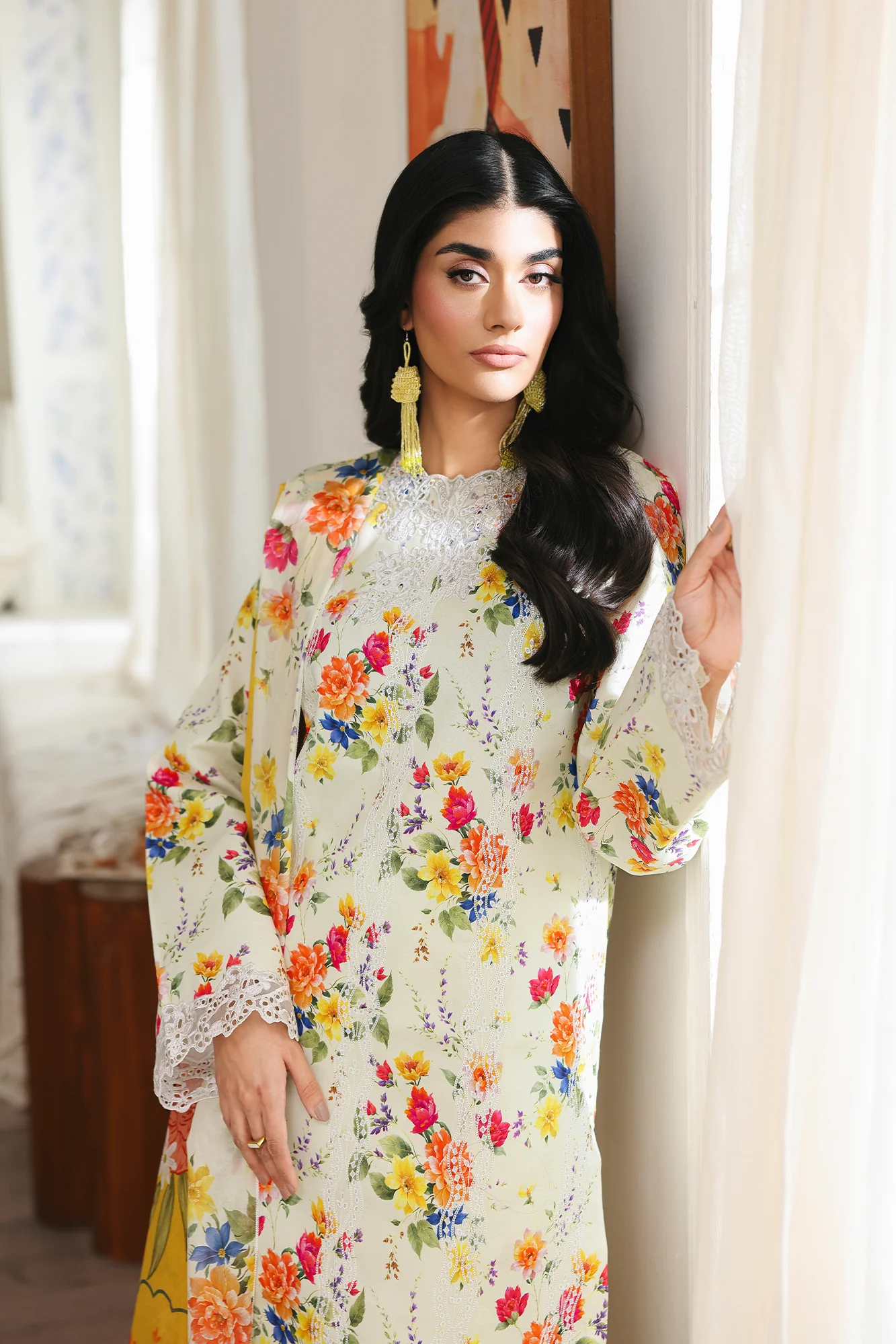 RajBari Nissa Floral Symphony Lawn – N-06 - Image 5