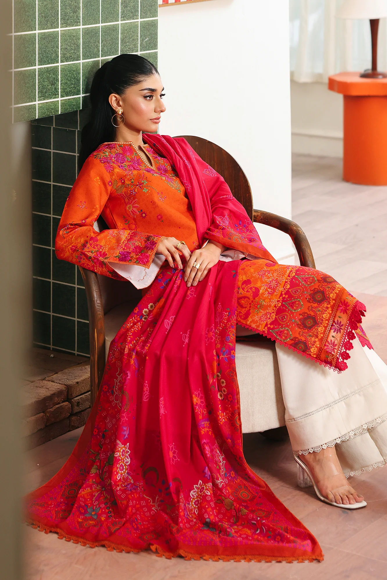 RajBari Nissa Floral Symphony Lawn – N-10 - Image 2