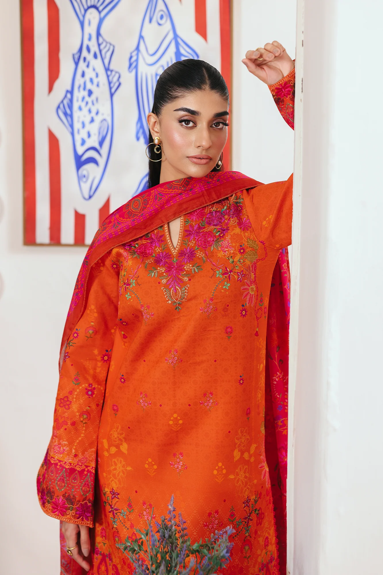 RajBari Nissa Floral Symphony Lawn – N-10 - Image 6