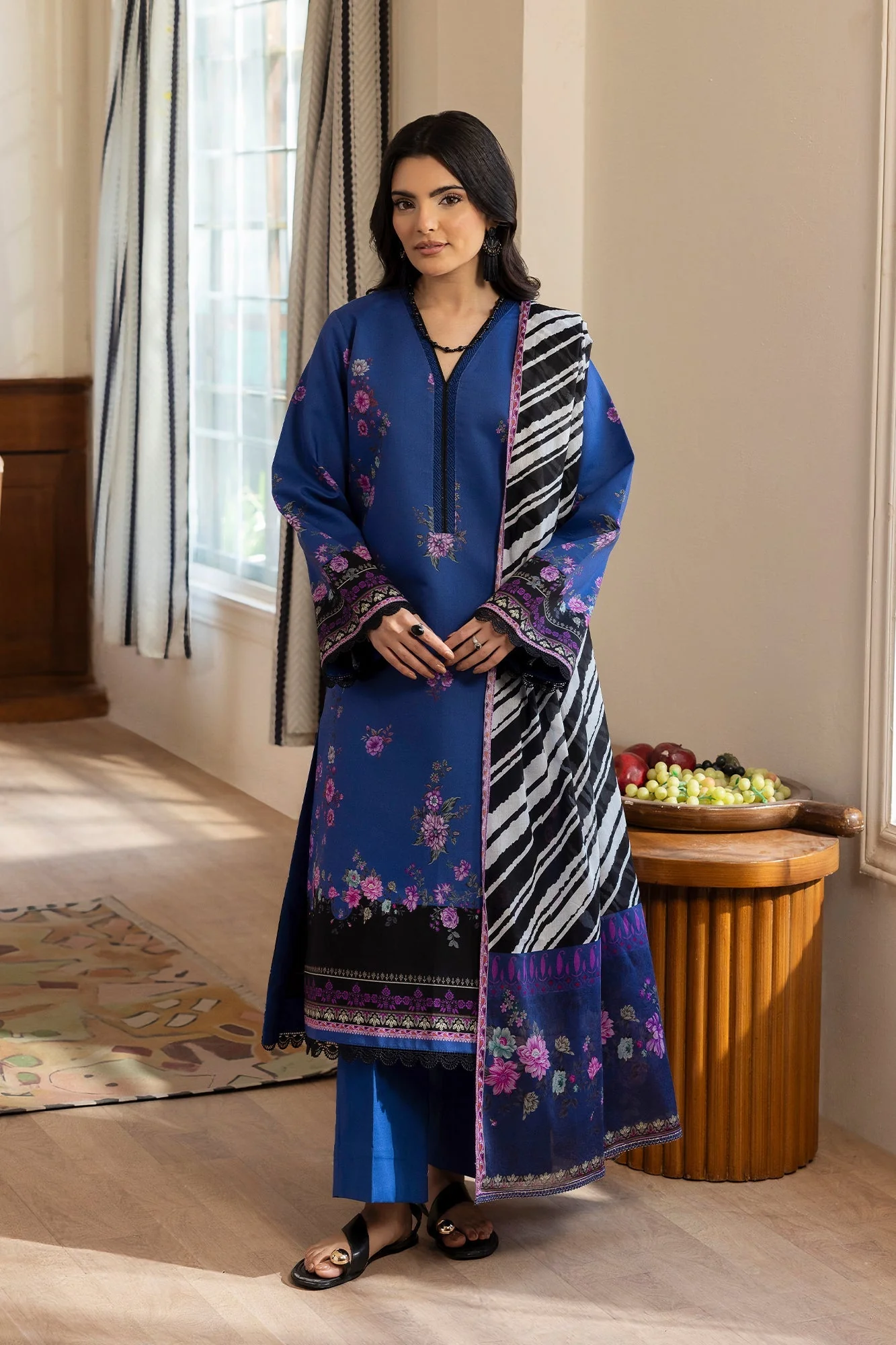 RajBari Nissa Summer Prints Lawn – N-07 - Image 3