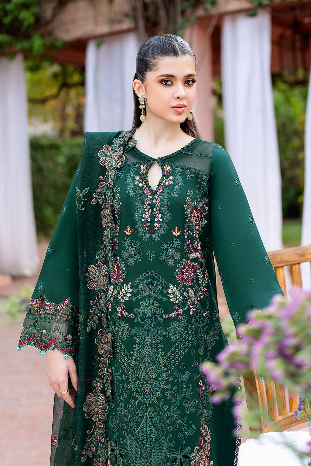 Ramsha Andaaz Lawn Vol-12 – Z-1204 - Image 3