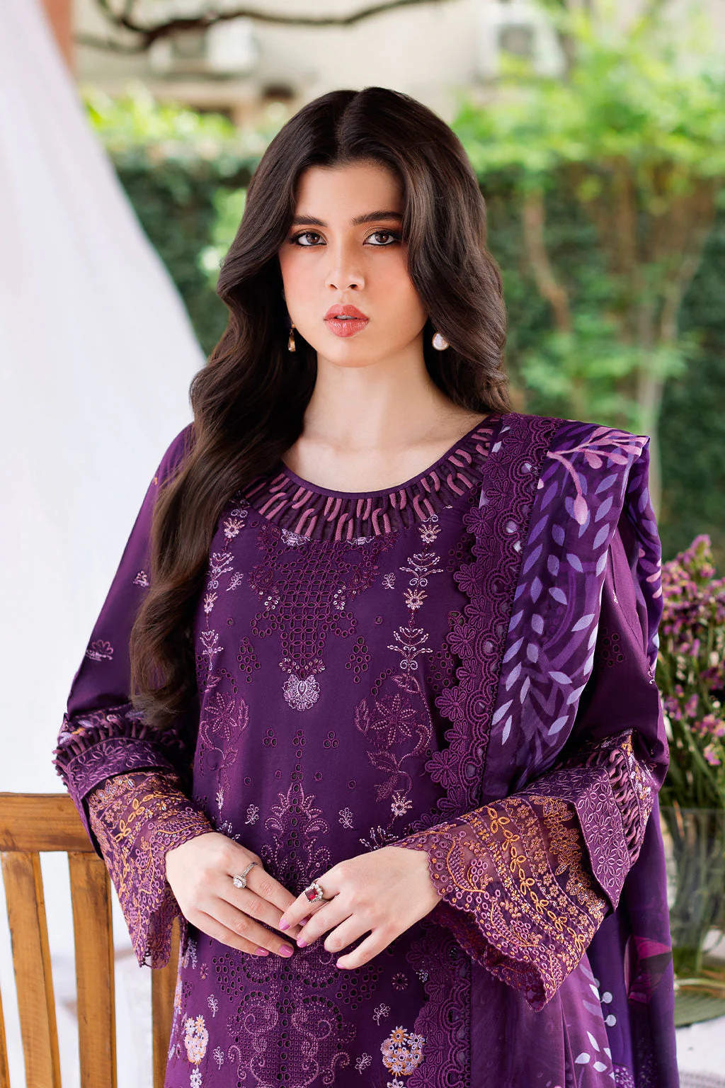 Ramsha Andaaz Lawn Vol-12 – Z-1207 - Image 4